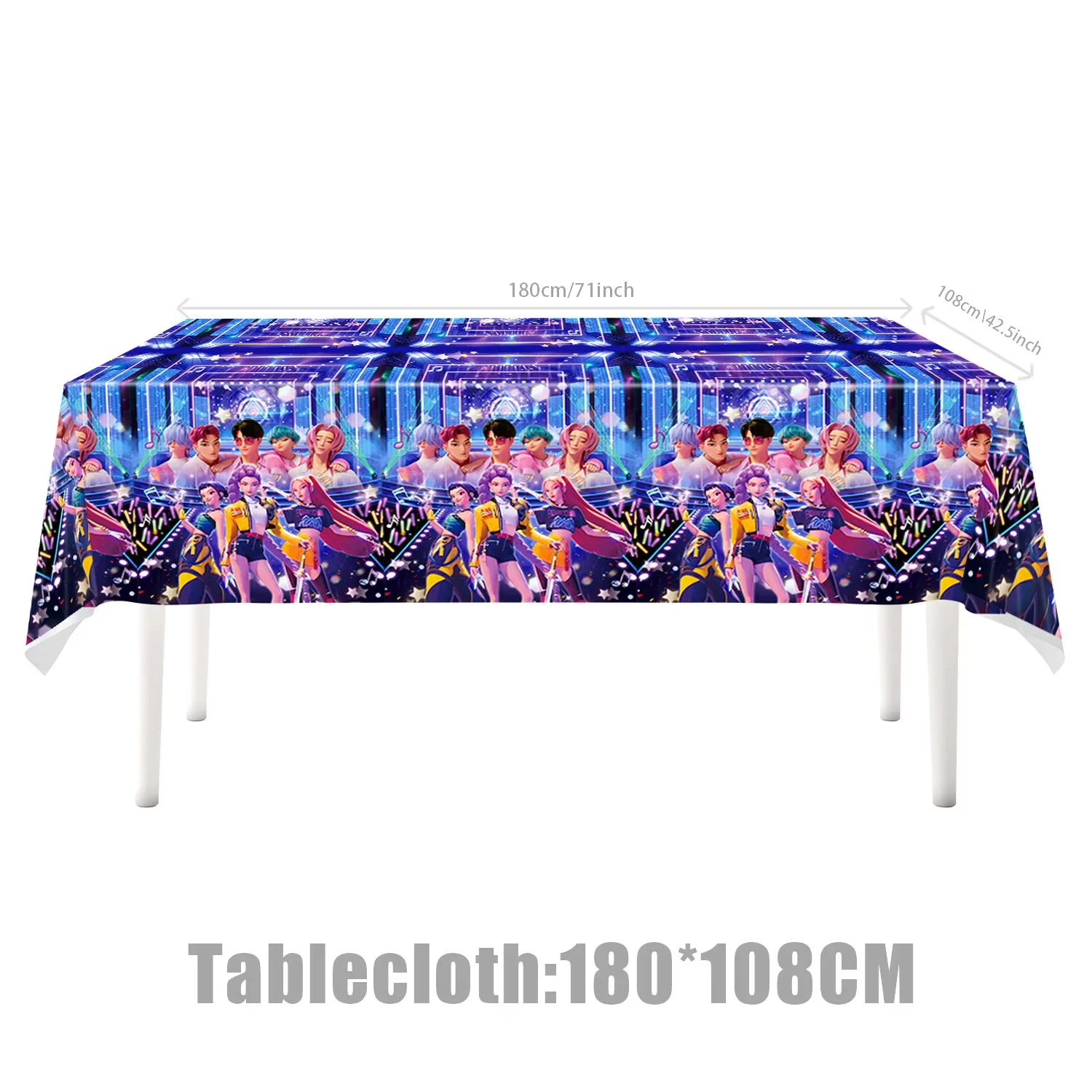 K‑Pop Birthday Party Tableware Set Napkins Tablecloth Paper Cups Gift Bags Plates Balloons Cake Toppers Baby Shower Supplies view 5