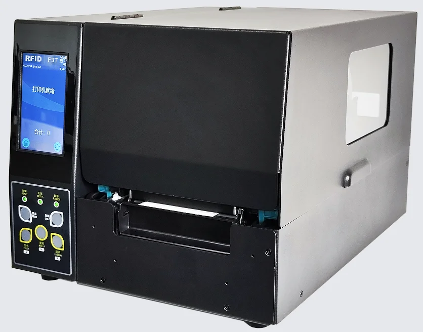 F2T 203 DPI Light Industrial RFID Barcode Printer-Direct Thermal Thermal Transfer USB Interface 108MM Paper Width 4000mm Max