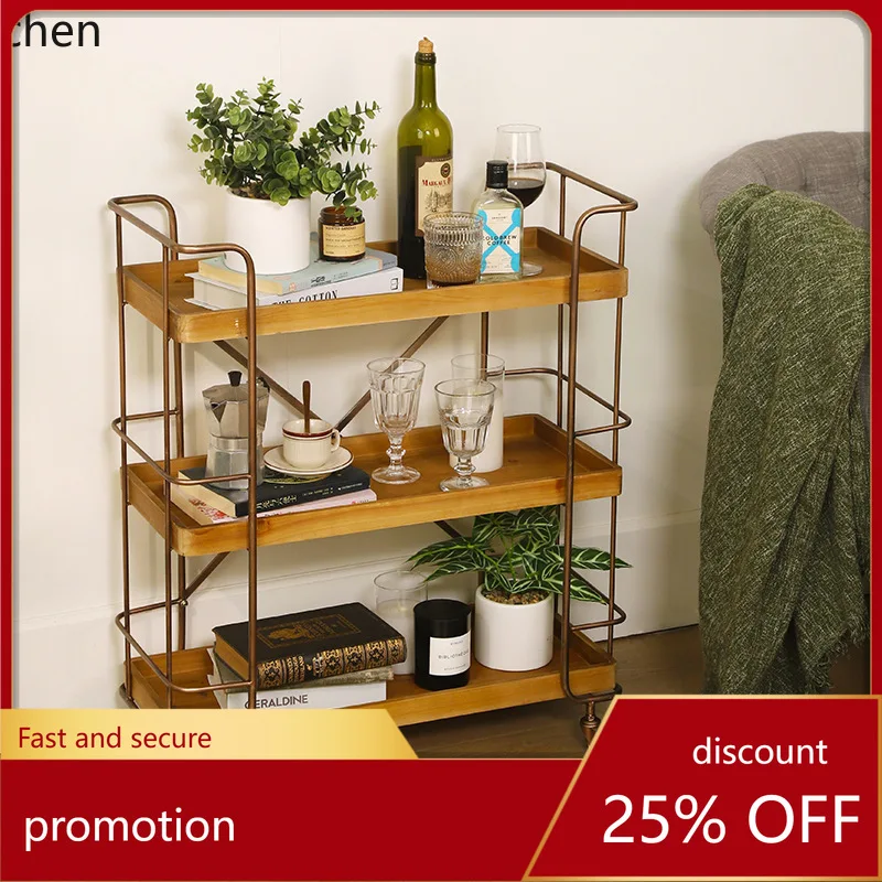

Hxl movable storage rack side cabinet storage rack multi-layer floor storage rack