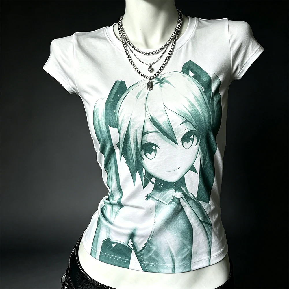 2000s Short sleeve T shirt Sport Summer Off shoulder Top Women Sexy Vintage Lady Body Basic Crop Top Female Casual Y2K clothes