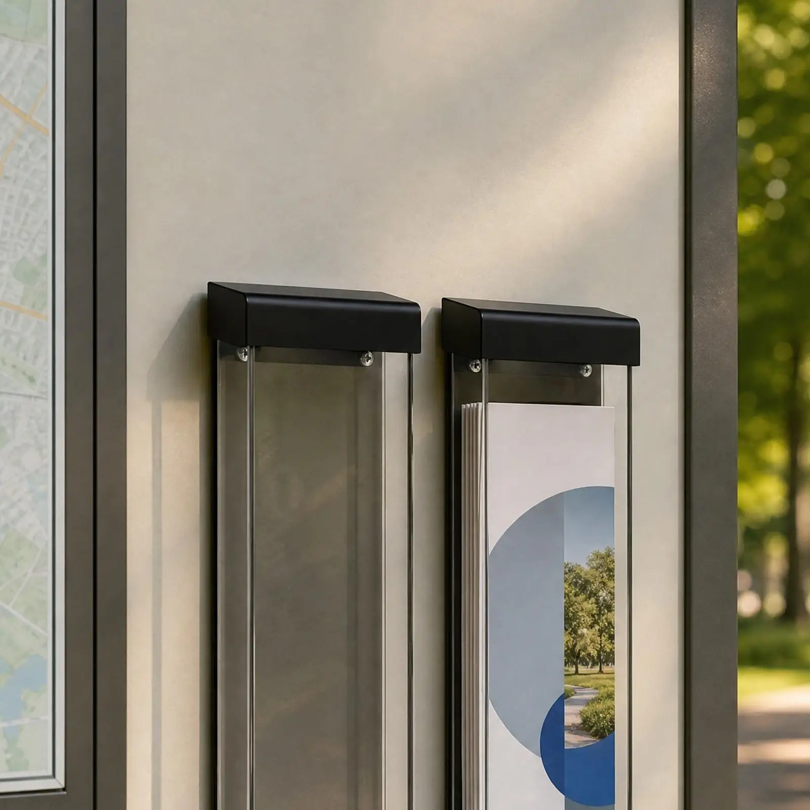 Acrylic Wall Pocket Brochure Display Holder with Smooth Edges and Screws for Leaflets in High Traffic Areas