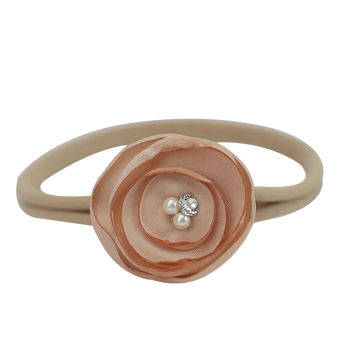 

6Pcs Baby Girls Headbands Newborn Satin Chiffon Skinny Nylon Flower Elastic Headband Birthday Party Baby Shower Toddler Gift