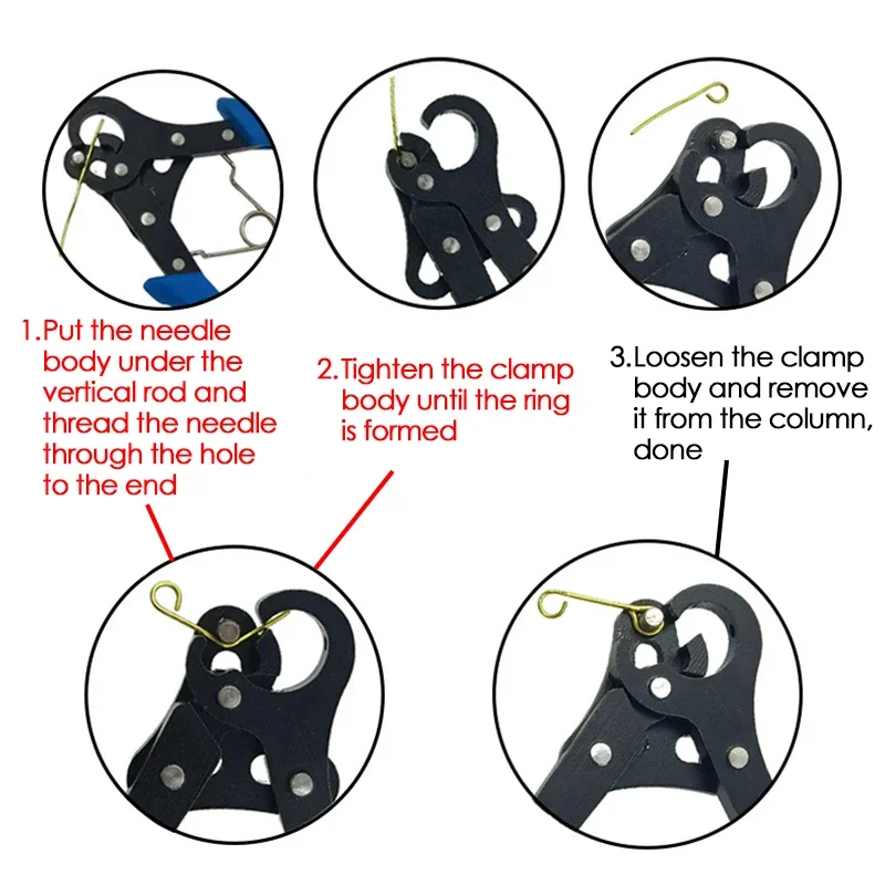 1,5/2,25/3mm Draht Runde Nase Wicklung C Ring Zangen Draht Roll Zangen für Schmuck Machen werkzeug Auge Kopf Pins Anhänger Herstellung – Detail 2