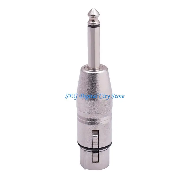 

U75B 1/4 inch to 3Pin Female Stereo Balanced Music Adapter,3Pin to 6.35mm TS Stereo Microphone Music Converter Adapter