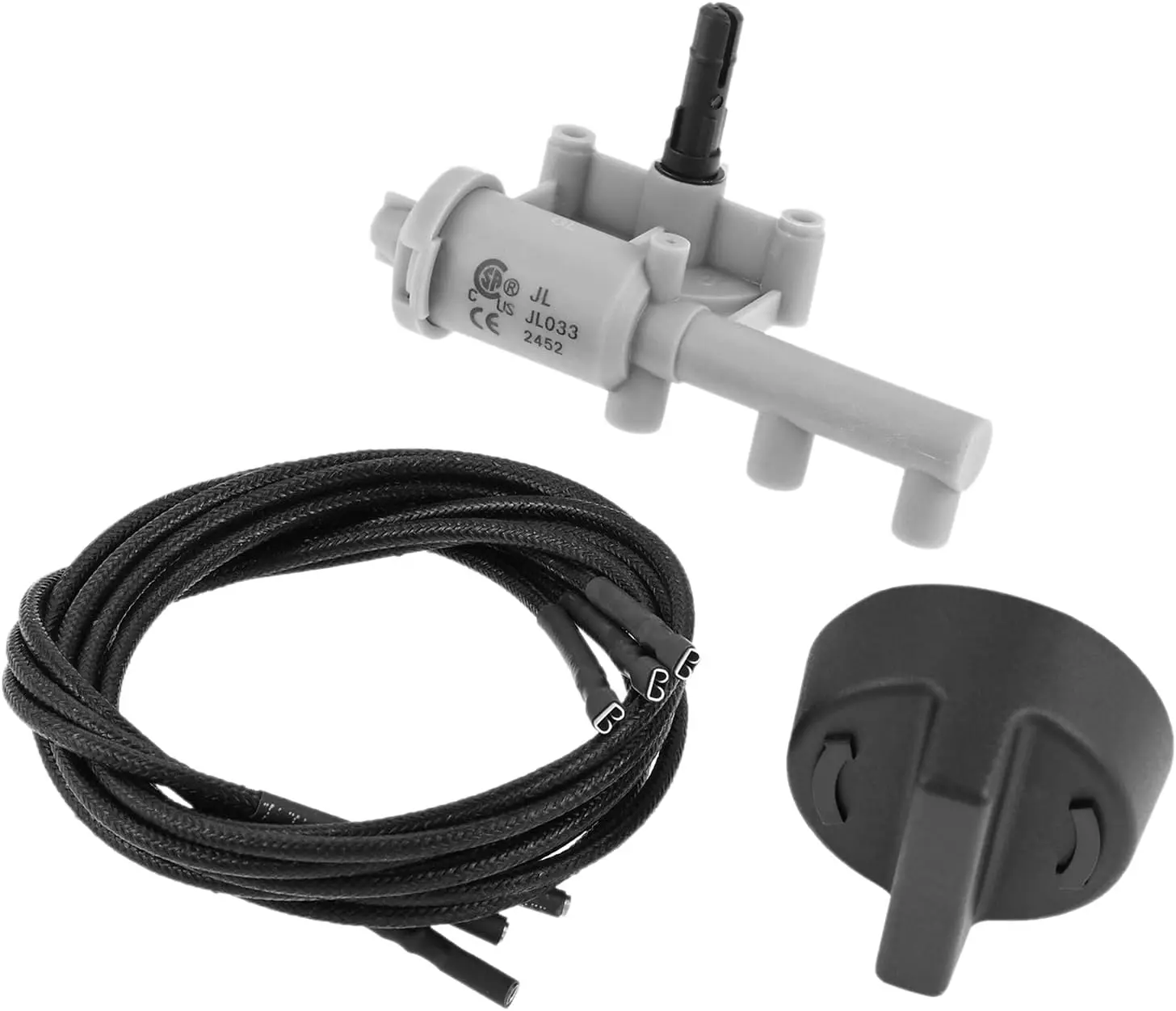 3 Outlet Rotary Piezo Ignitor Spark Generator with Knob and 3 Wires Compatible with Atwood Wedgewood Suburban