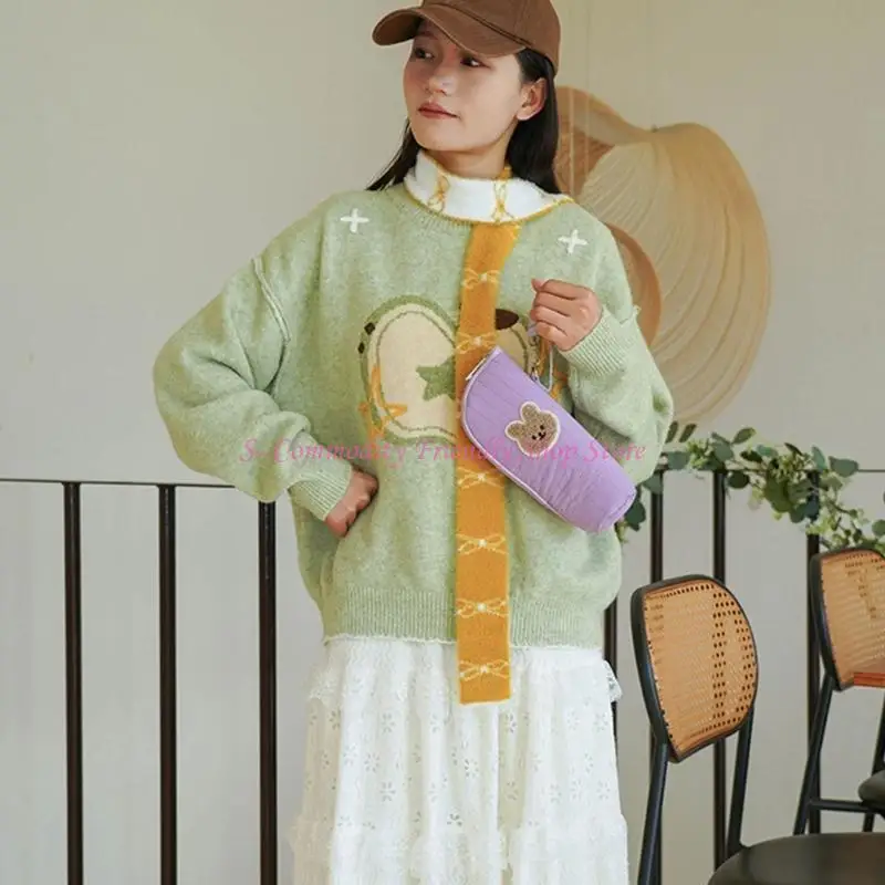 

85AE Insulated Baby Bottle Bag Cartoon Rabbit Design Aluminum Foil Thermal Storage Bag