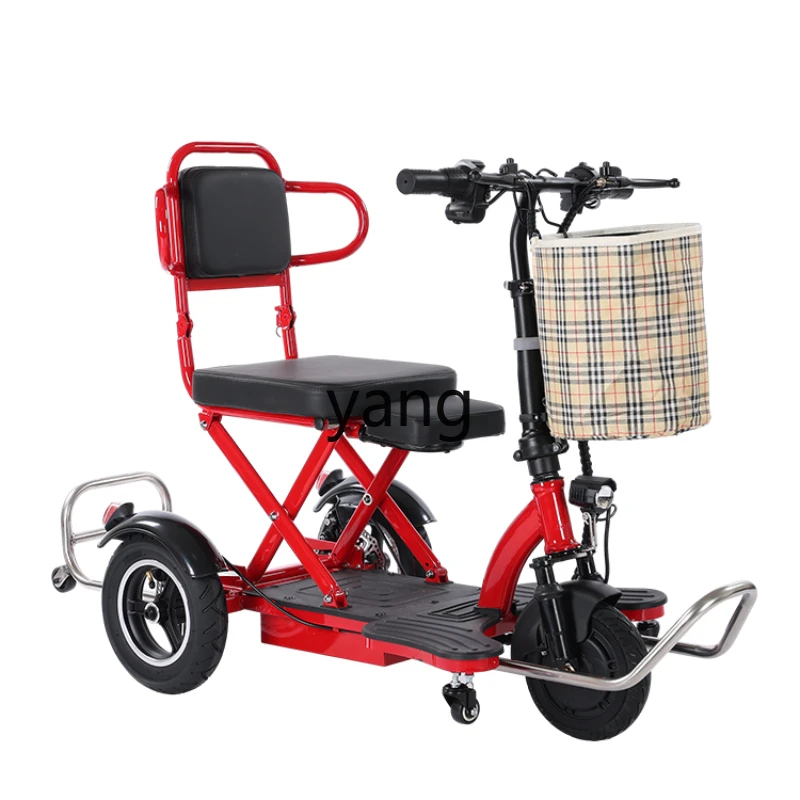 

Yjq Folding Electric Tricycle Ultra-Light Portable Elderly Disabled Scooter Electric Wheelchair Scooter