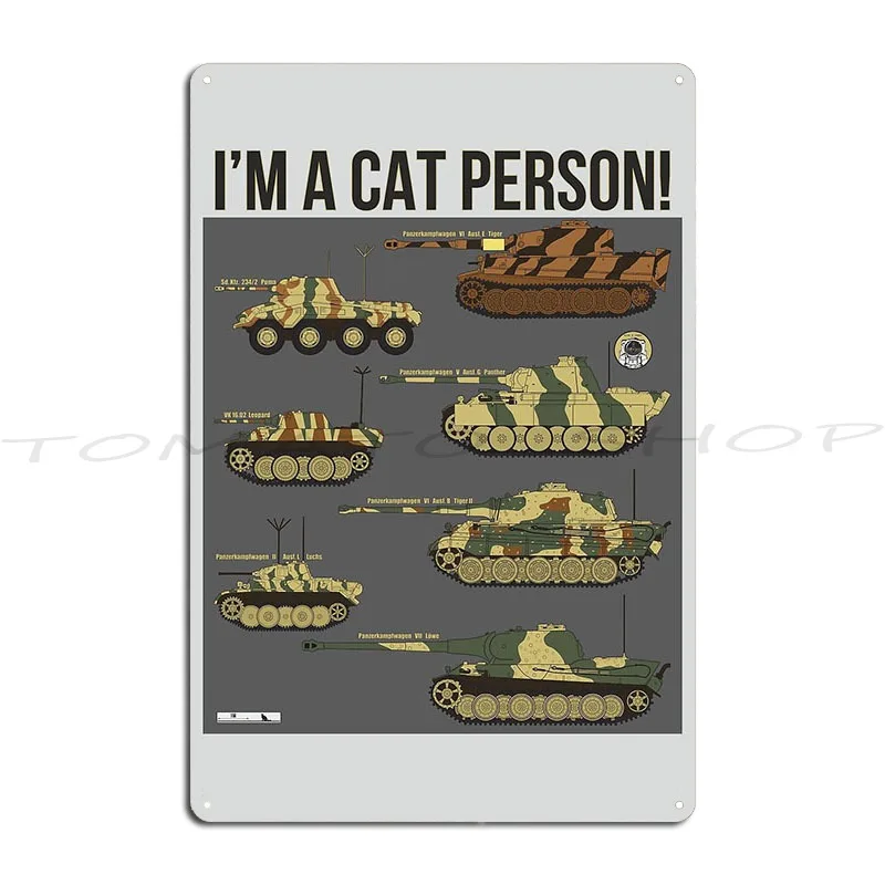 Panzer Tanks Metal Sign Cinema Cave Paintingwall Decor Personalized  Tin Sign Poster