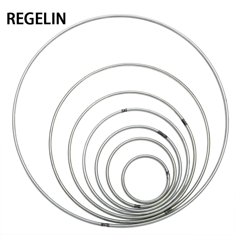 REGELIN Big Size 400-35mm łapacz snów Reve okrągłe pierścienie ustalenia wiszące okrągłe cercle metal wlać attrape reve netto DIY 10 sztuk