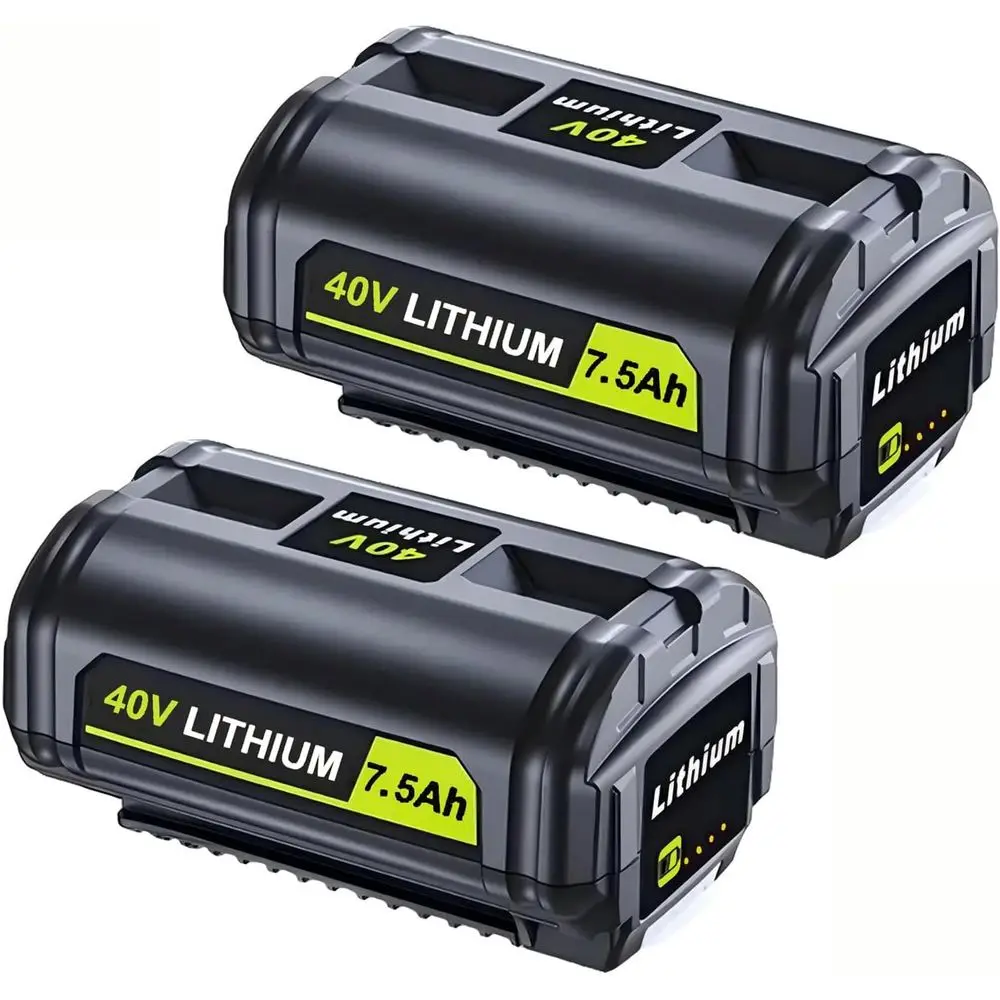 

2-Pack 7500mAh Replacement Li-ion Battery Compatible with 40V Cordless Power Tools
