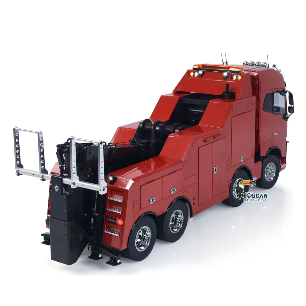 Personalizzato FAI DA TE TAMIYA 56362 1/14 8x4 RC Wrecker Truck di Traino Auto di Salvataggio FH16 I6S Radio Batteria Suono RTR Veicoli di Recupero Elettrico