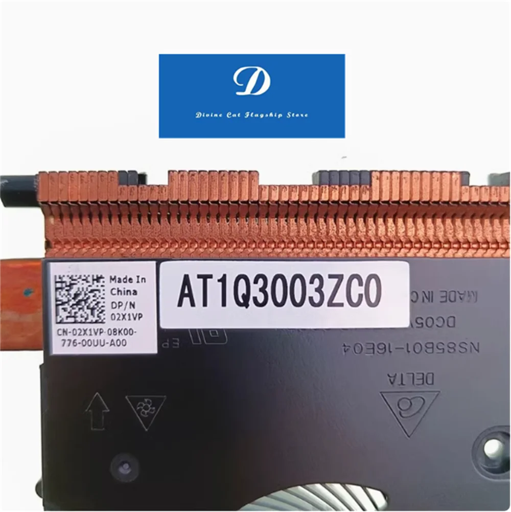 FOR Dell Combustion 7000 7460 Inspiron 14 7460 02X1VP AT1Q3003Z00 Independent Graphics Card CPU Cooling Fan Module