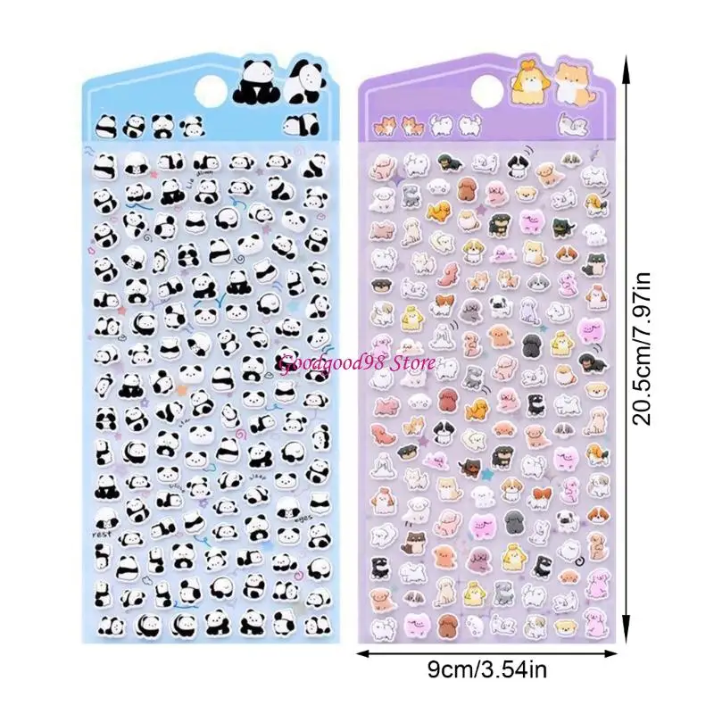3D Puffier Sticker Sheets Adorable Small Sticker for Kid and Adult Tiny Sticker 