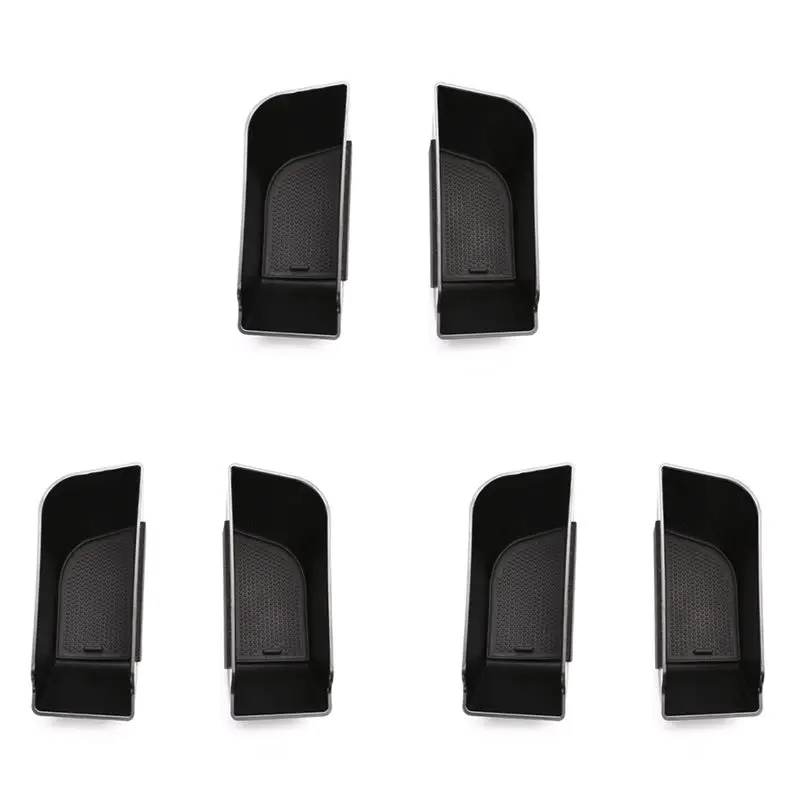 Unique 3X Door Side Storage Box Phone Organizer Tray For Land Rover Defender 90 110 2020 - 2022 Accessories With Non-Slip Pad