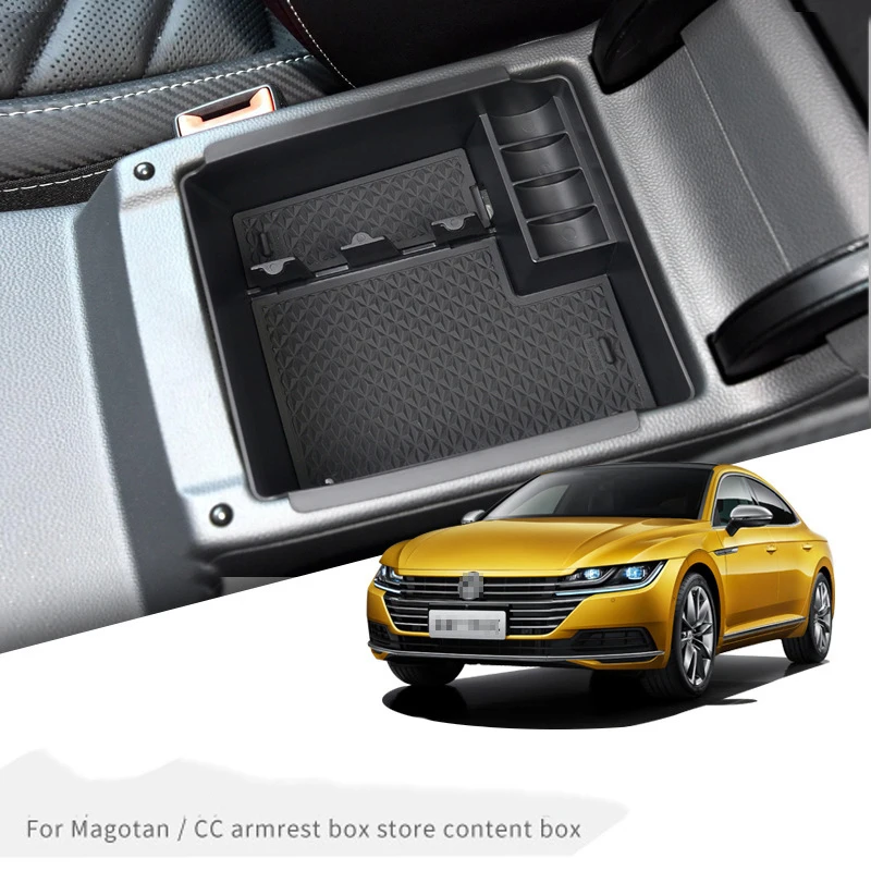 

For Magotan/CC 2017-2025 Armrest Box Storage Box Central control Gas Car Room Interior Decoration Auto Accessories