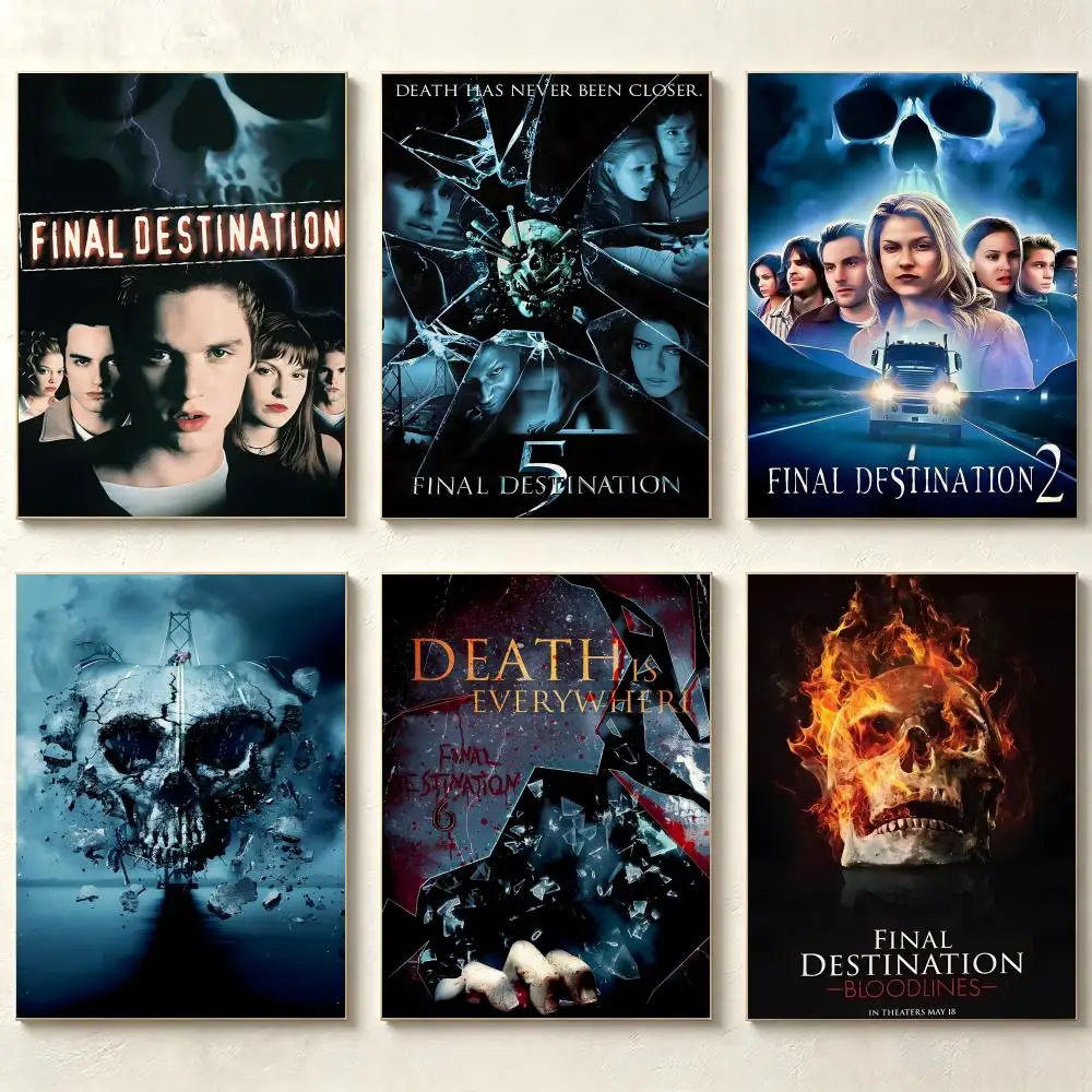 Movie F-Final Destination Poster Painting Wall Art Home Decoration Print for Living Room Decor Game Room Hot