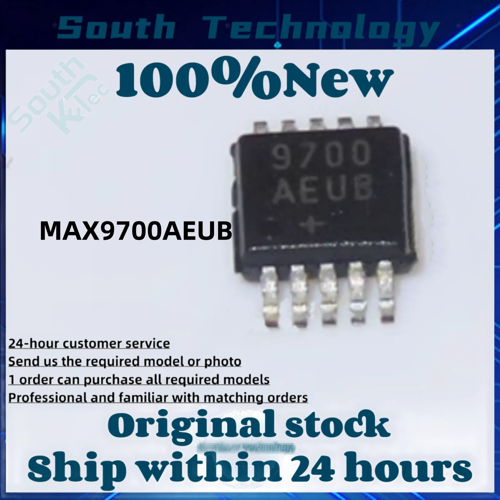 1PCS MAX9700AEUB+T MAX9700AEUB+ MAX9700AEUB MAX9700 MAX9700A 9700AEUB 9700 AEUB MSOP-10 Audio Power OpAmps New original in stock