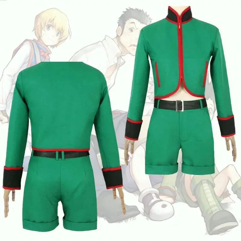 

Anime X Hunter Gon Freecss Cosplay Costume Green Uniform Clothing Accessories Set Halloween Carnival Party Dress Up Boy6;d'3,h'7