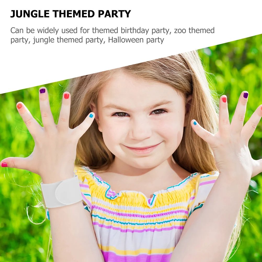 

30Pcs DIY Slap Bracelets Graffiti White Slap Bands Compact Wrist Size Party Favors Comfortable Party Favors