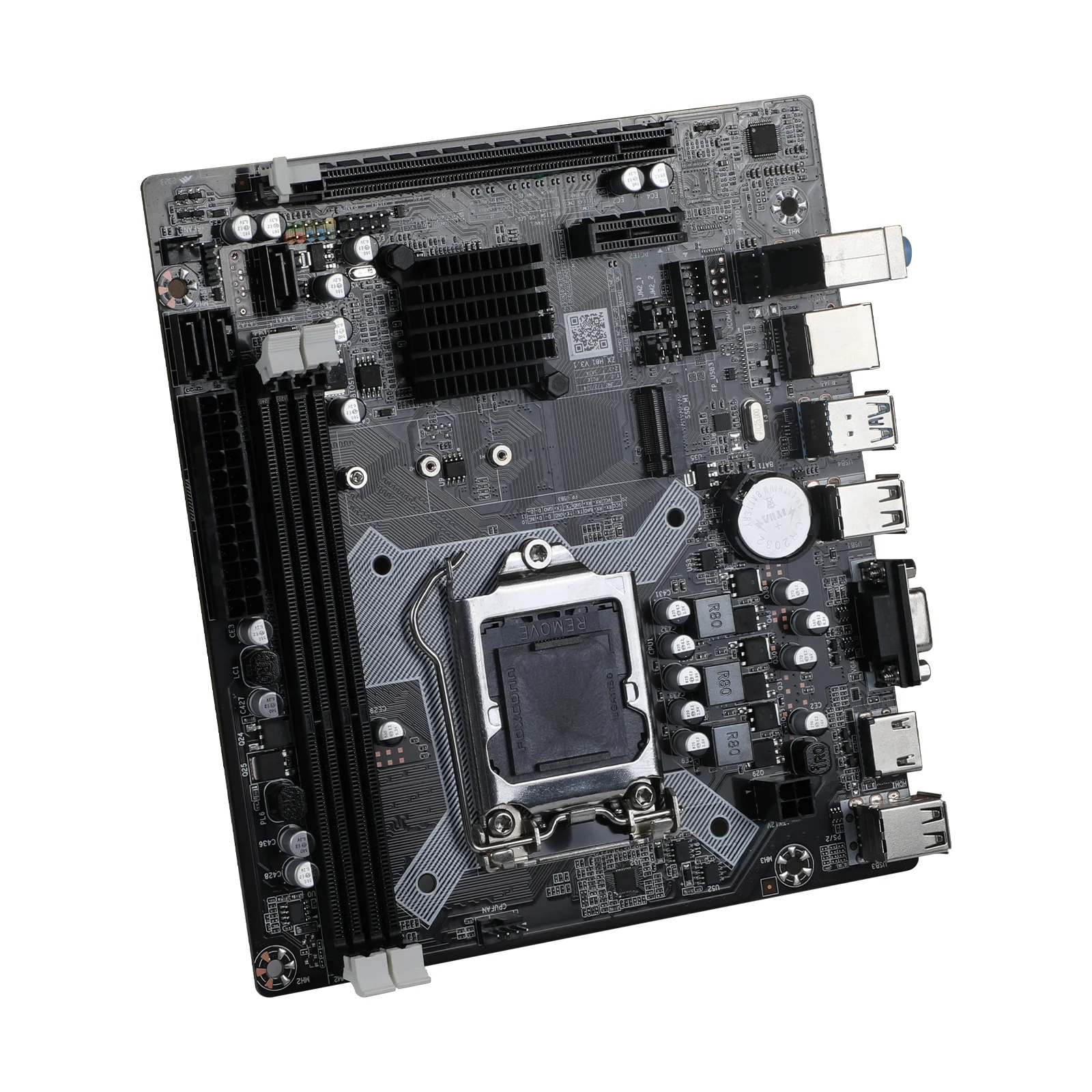 ZX-H81 carte mère LGA 1150 prend en charge i3 i5 processeur DDR3 RAM H81 carte mère