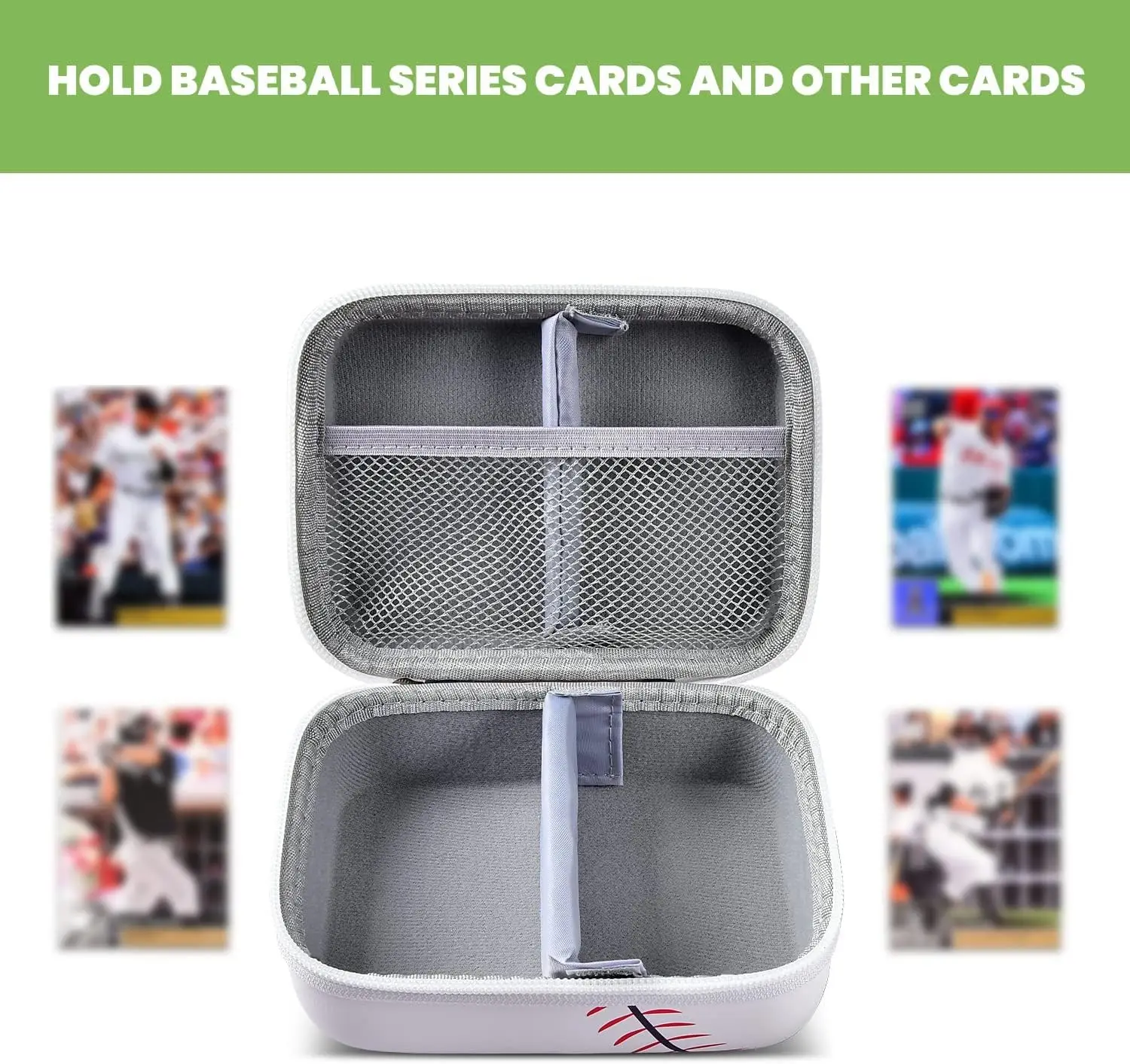 Baseball Card Holder Case Compatible with Topps Baseball Sports Cards 2023 Series, Vintage Small Card Binder Storage Holder