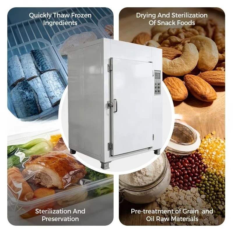 Customized Microwave-Fruits-Vacuum-Drying-Machine Nuts Microwave Drying Machine Breakfast Cereal And Corn Flakes Making Machine