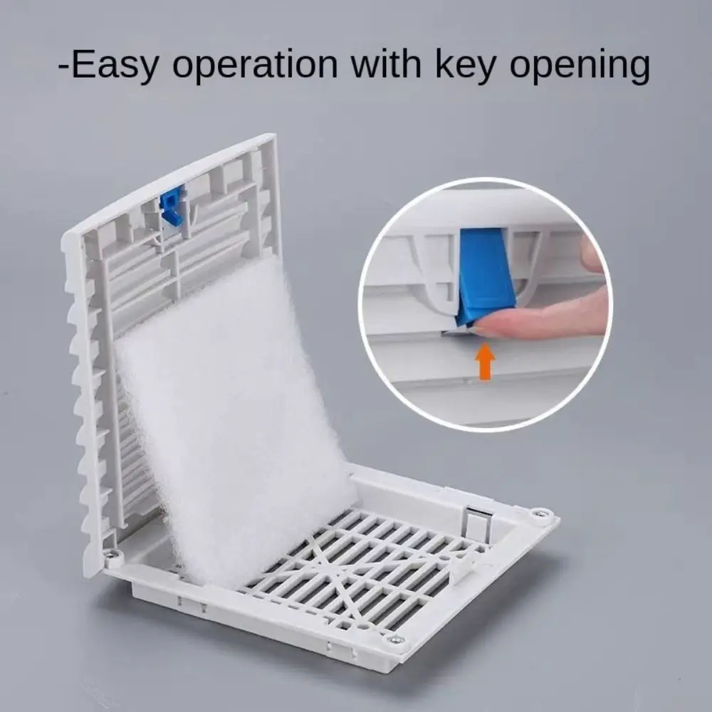 Air Ventilation System ABS Cabinet Ventilation Filter White Without Fan Shutters Fan Grille Fan Filter