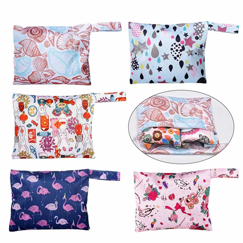 Women Sanitary Napkin Tampon Storage Bag Portable Waterproof Organizer Pouch Cartoon Pattern Sanitary Napkin Bag