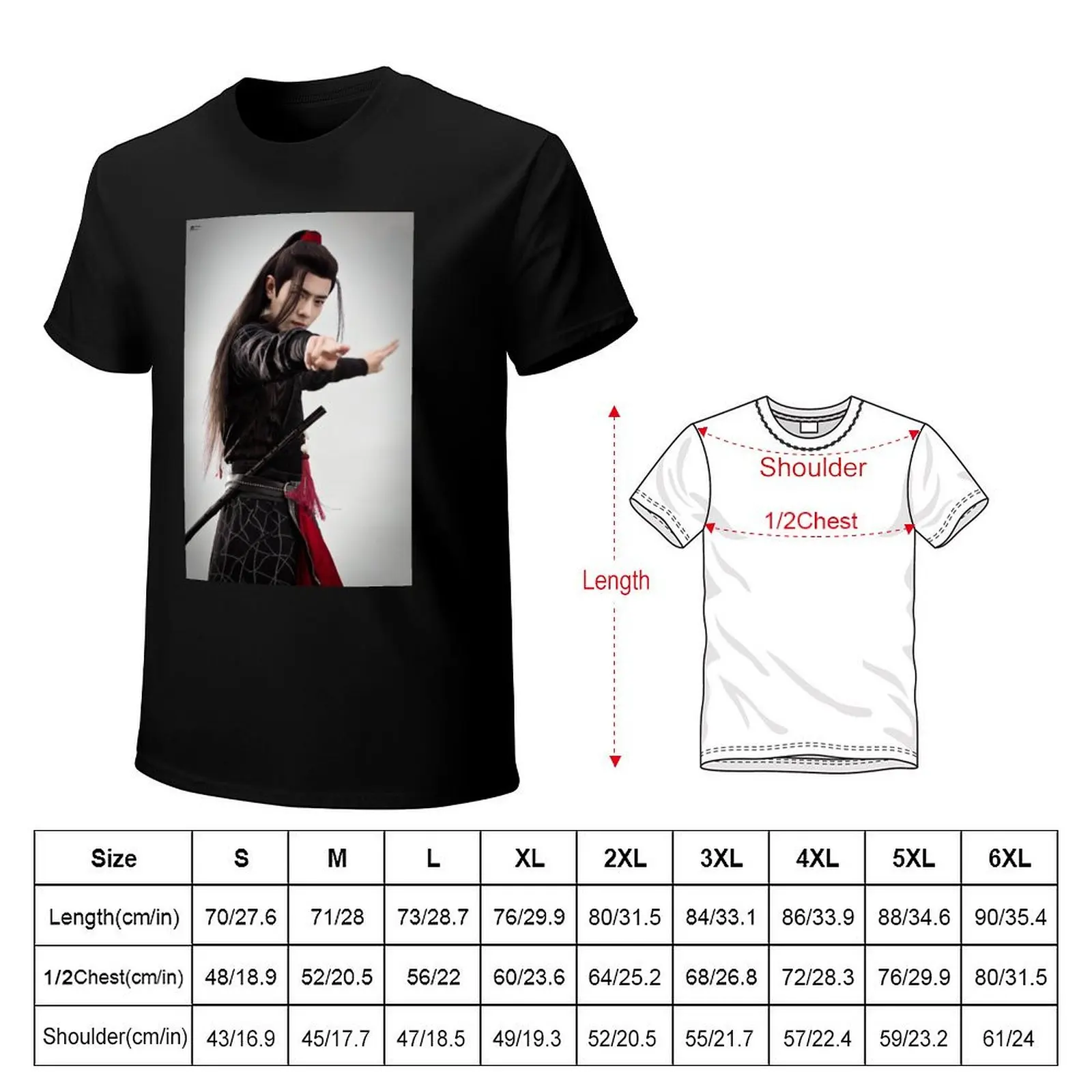 Wuxian T-Shirt Relaxed Casual Short Sleeve Tee
