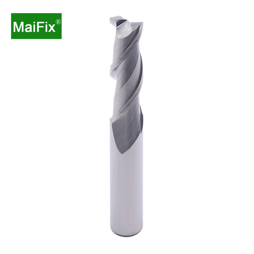 Maifix Aluminum Carbide Bar 3 Flute 2Flute Tungsten End Mill CNC Tool for Fiberglass Acrylic Wood Copper