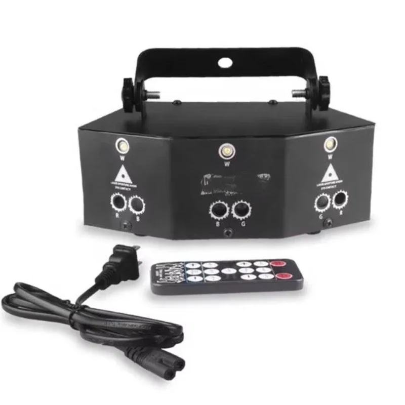 9-Eye Rgb Multicolor Animated Pattern Projector Dj Disco Stage Laser