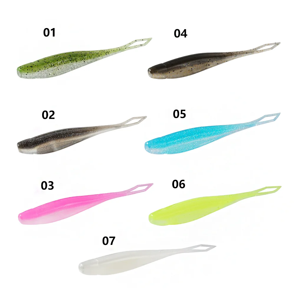 Sunmile Shad Jerkbait flotante – Señuelo de vinilo para lubina