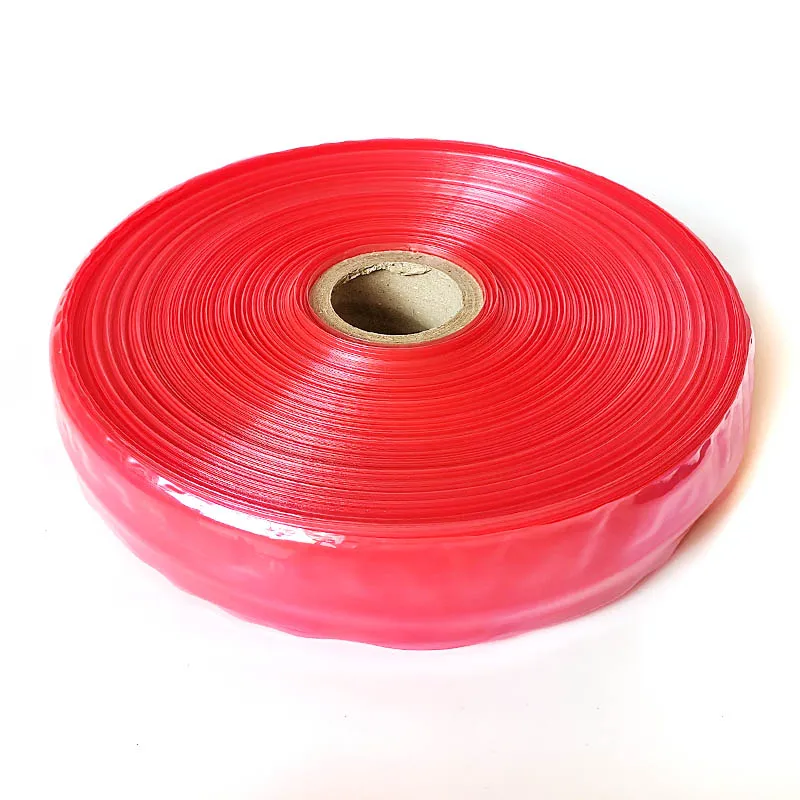 Involucri da 30 metri per guscio di salsiccia largo 5CM per uso alimentare Hot Dog involucro non commestibile in plastica transparent colore rosso