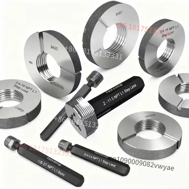 Customizable Thread Ring Gauge for Measuring High Accuracy 0.001 GCr15 Material OEM Support