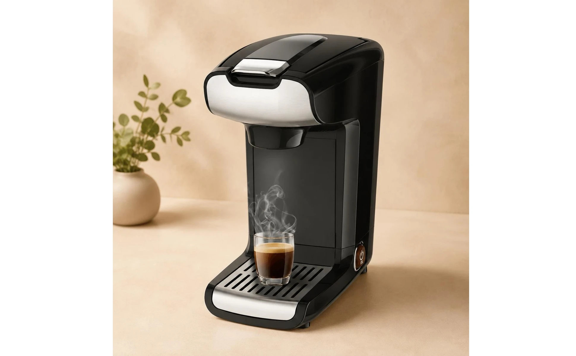 Capsule Espresso Machine Easy to Use Pod Espresso Machine Kitchen Appliance Rich Crema 750 W for Home