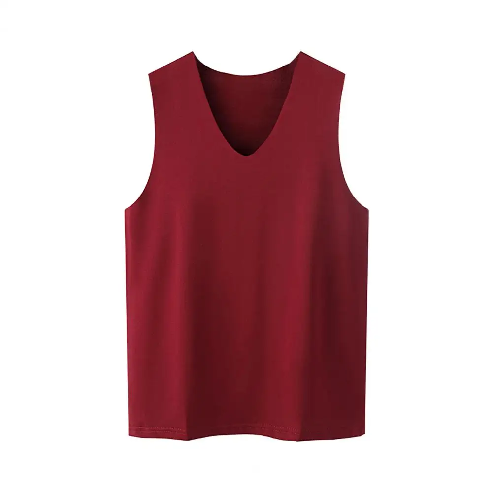 M-5XL Men Vest Sleeveless V-Neck Quick Dry Ice Silk Vest T-Shirts Tank Top Breathable Fitness Oversize Thin Summer Tops Tees