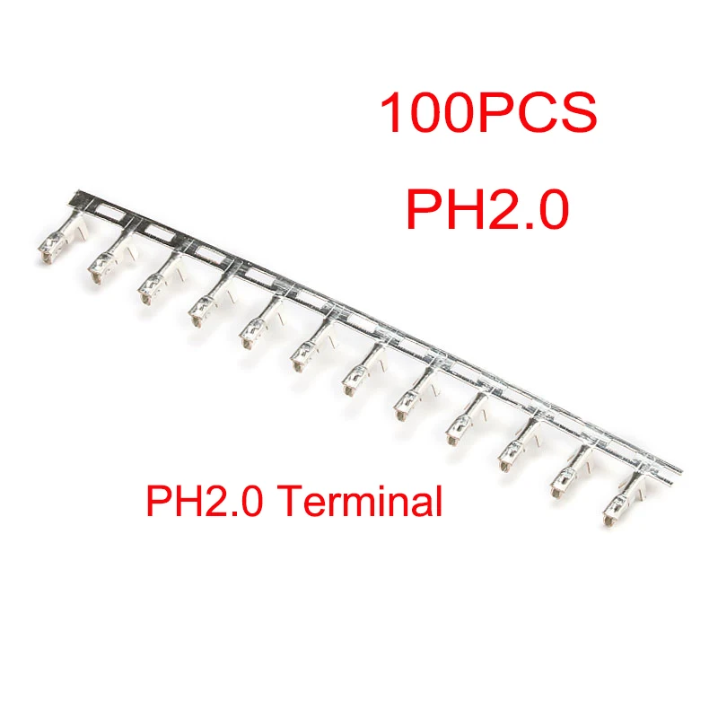 100PCS Terminals Female Male PH2.0/JST1.25/XH2.54/SH1.0/Small Tamiya Style/Big Tamiya Style/DuPont 2.54/VH/SM/KF2510/CH3.96 Reed