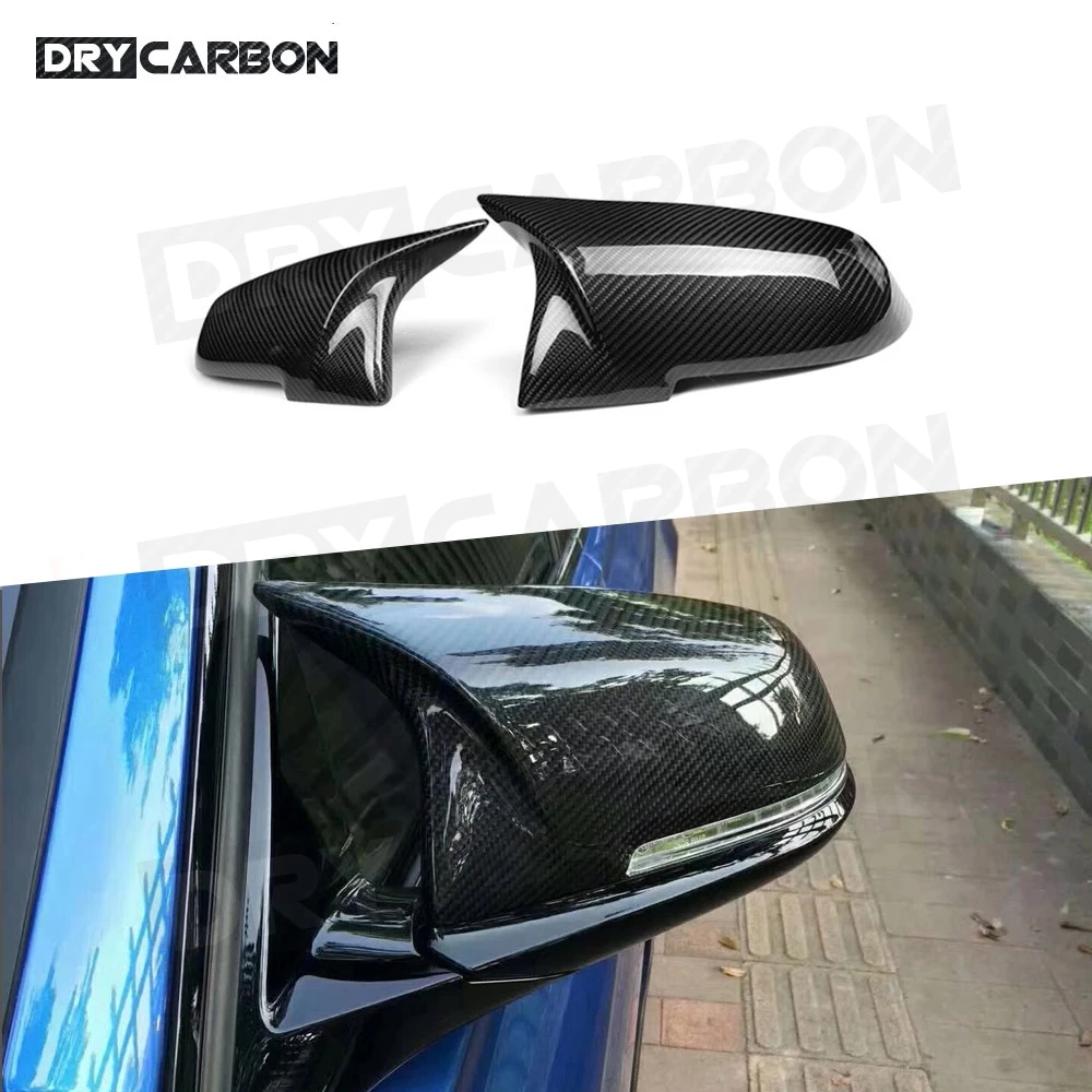 

For BMW 1 2 3 4 Series Carbon Fiber Rear View Mirror Cover Caps for BMW M3 M4 look F20 F30 F32 F33 F36 X1 E84 X5 12-18 A Style