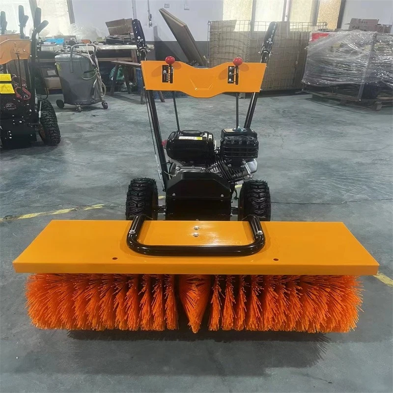 Small hand-pushed plow, three-in-one plowing and snow shoveling multi-functional road snow shoveling plow
