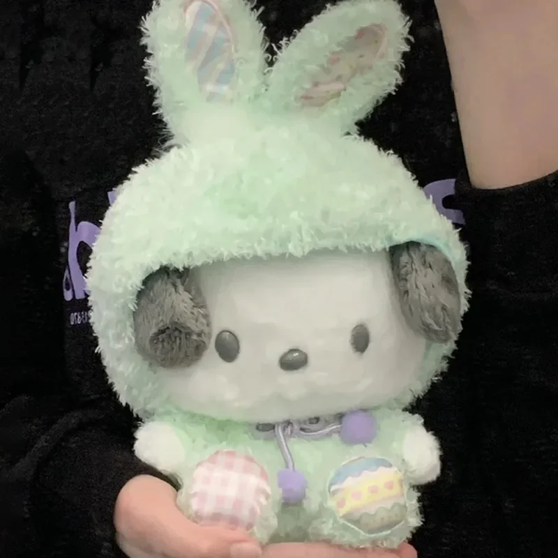 29 ซม.Sanrio Easter Bunny Pacha สุนัขตุ๊กตา Plush ตุ๊กตาของเล่นตุ๊กตาน่ารักการ์ตูนเก็บตุ๊กตาเครื่องประดับเด็ก Animation Surprise ของขวัญ