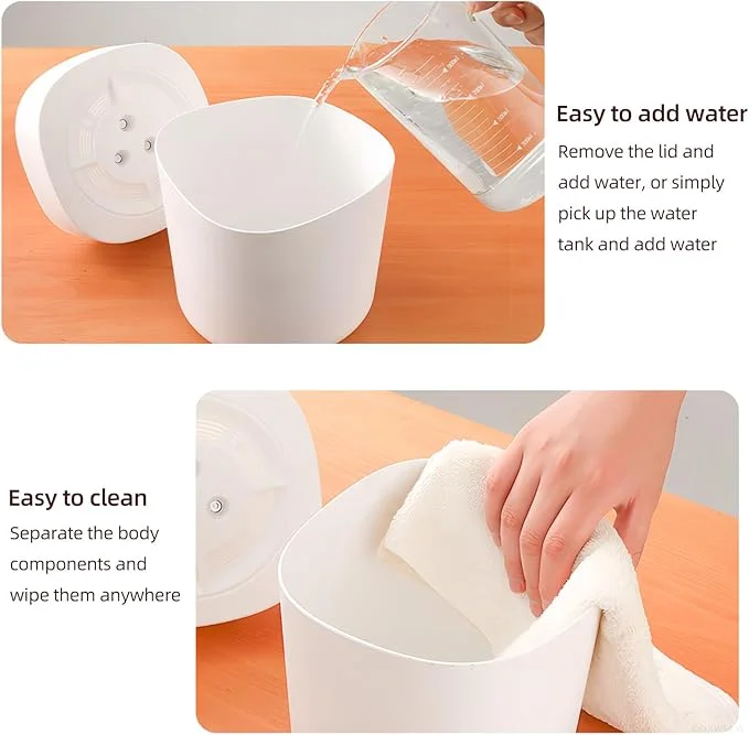 Humidificateur d'air USB pour chambre à coucher et bureau, avec veilleuse colorée, Spray de Purification, appareil ménager hydratant