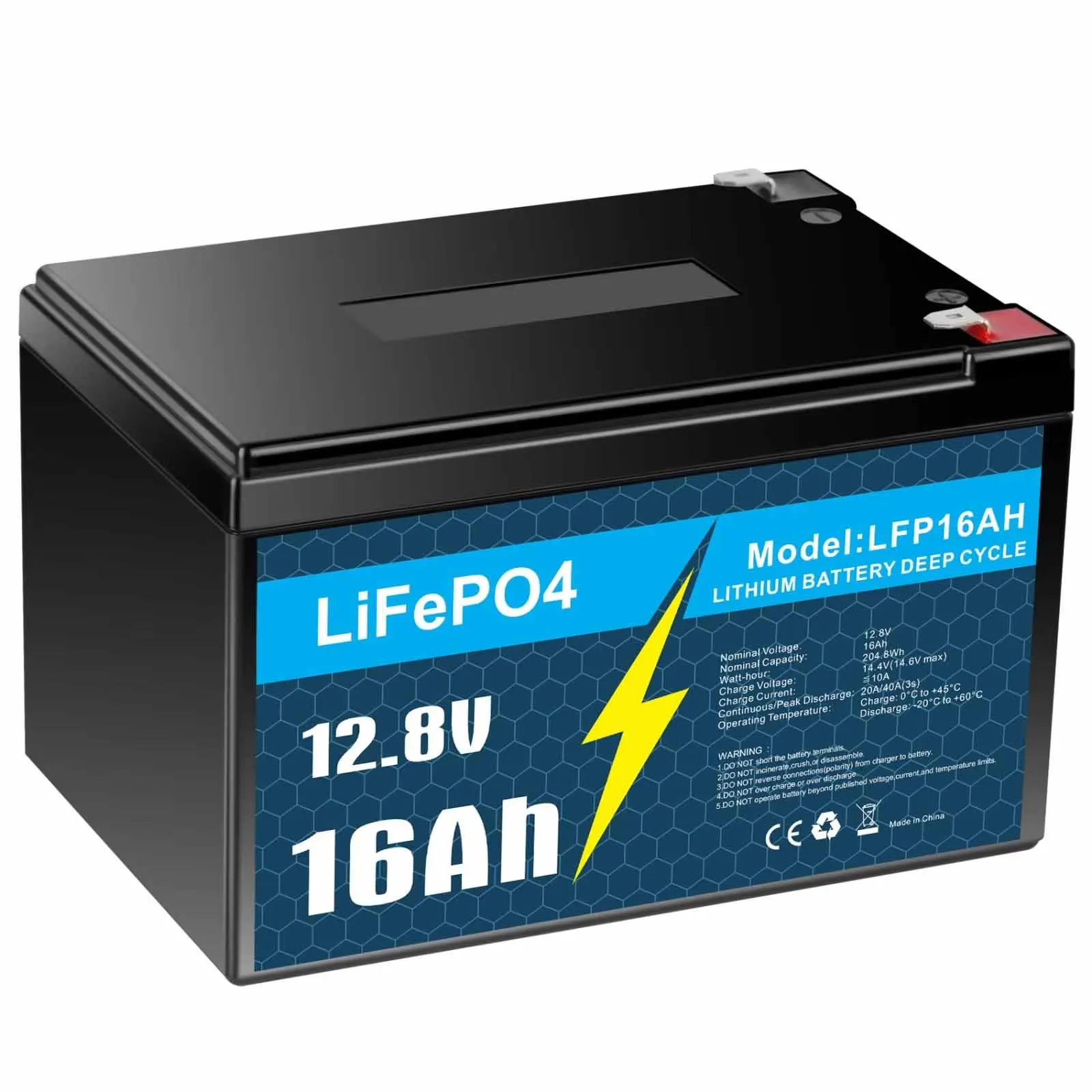 LiFePO4 Battery 12V 10AH 16AH Lithium Battery for solar home RV campers motor homes off-grid applications camping