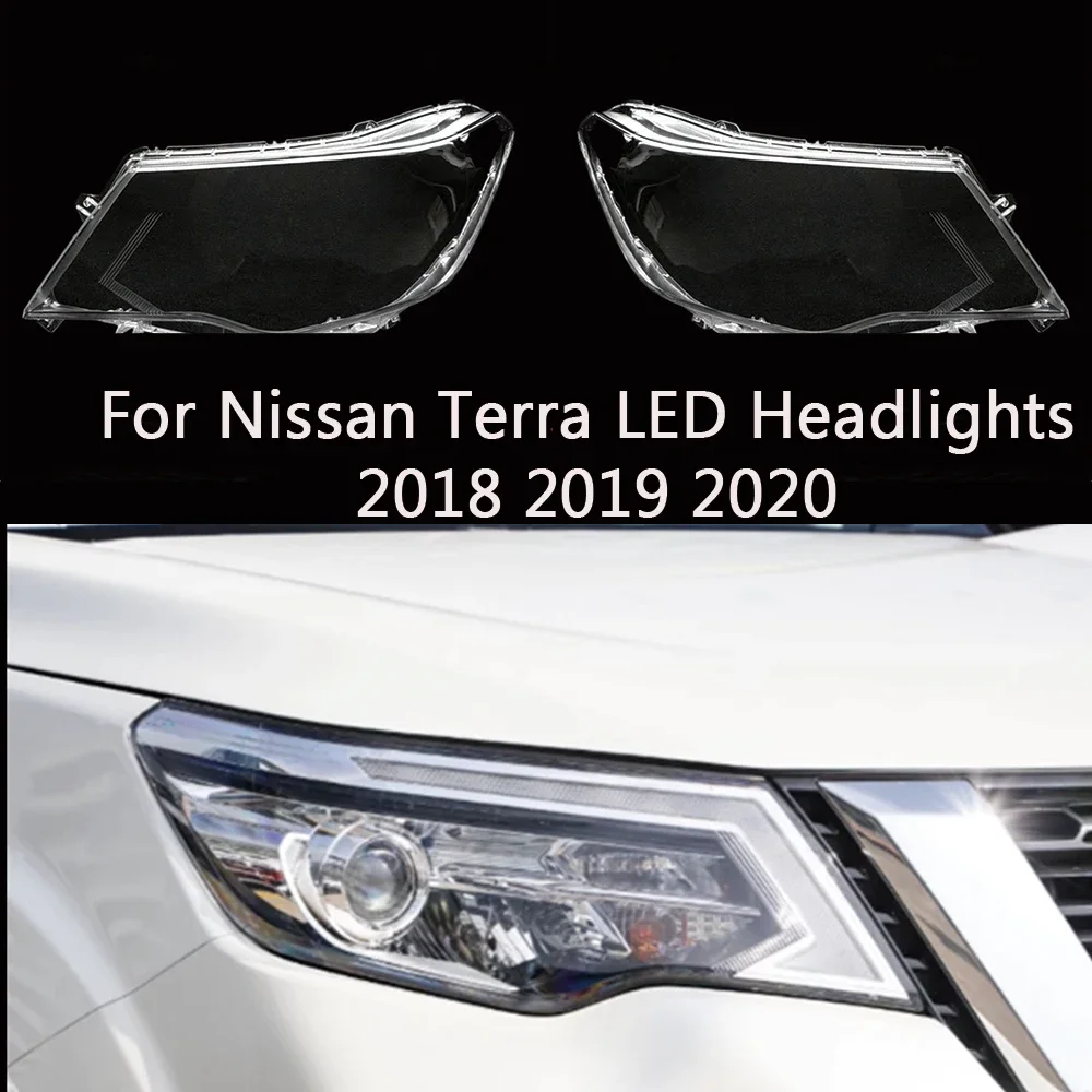 

HTTCY для Nissan Terra LED 2018 2019 2020, передняя автомобильная фара, крышка объектива, крышка, абажур, фара