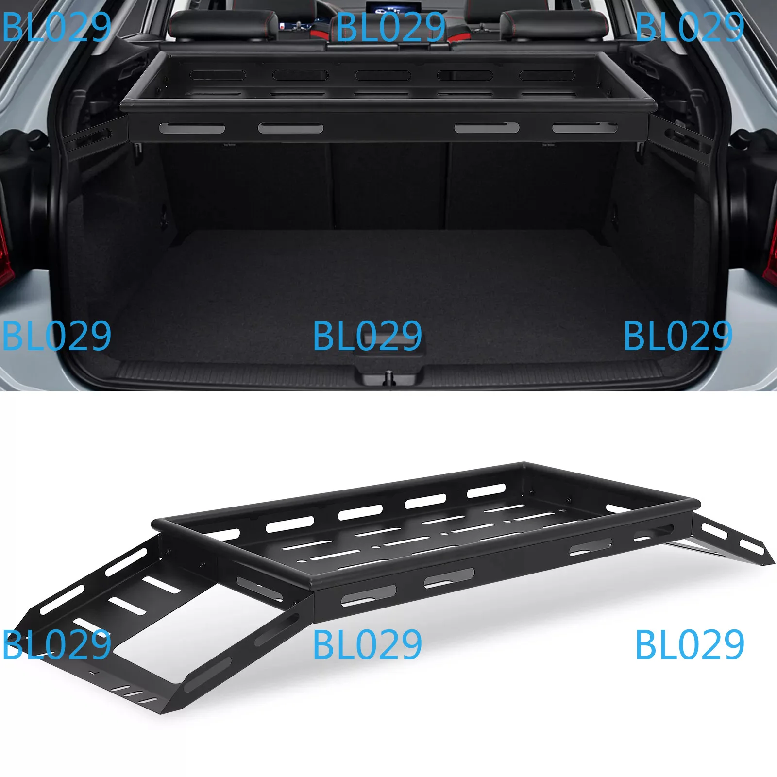 Trunk cargo rack, basket tray, storage rack