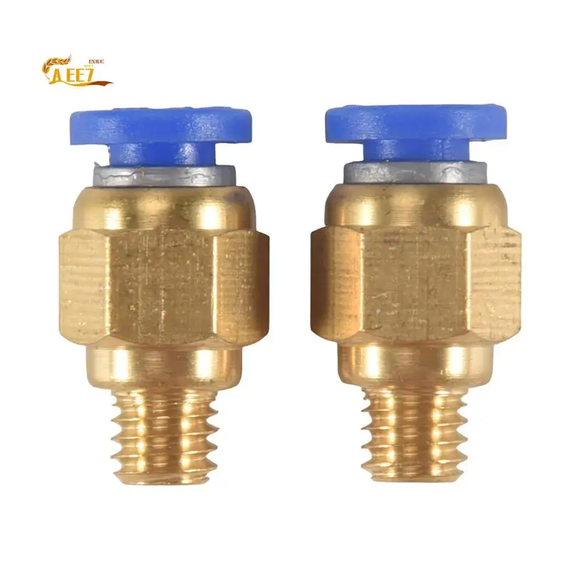 

AEE7-5 метров PTFE PTFE Боудена трубка с 2 шт. фитингами PC4-M6 для нити 1,75 мм 3D-принтера Creality Bowden Hotend