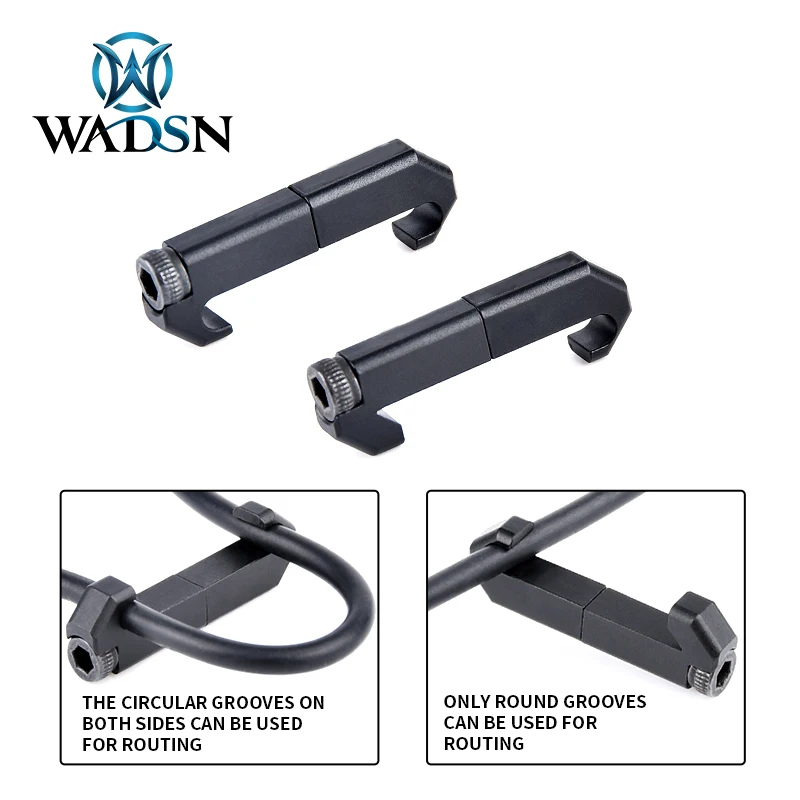 WADSN-sistema de gestión de cables AM WireGuide, compatible con riel Picatinny, Airsoft, interruptor de presión, botón de Clip de Cable