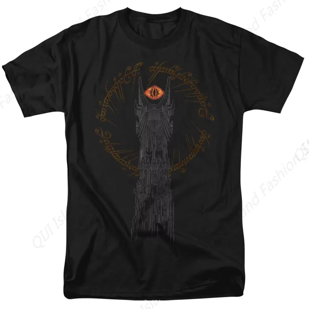

Men's Classic Lord of The Rings Tower Sauron Eye T-Shirt, Black Casual Men's