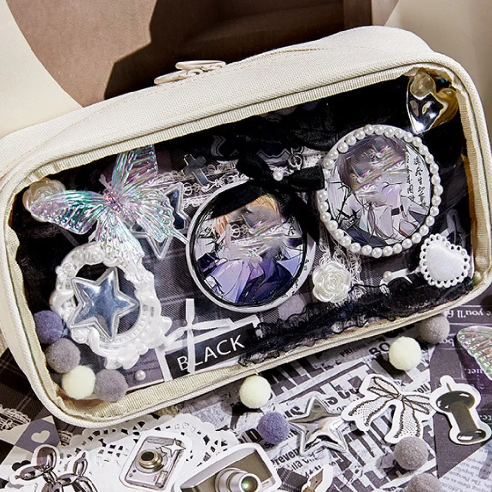 Retro DIY Itabag Insert Material Paper Stickers Two-dimensional Itabag Decor DIY Material Flower Lace Ribbon Creative