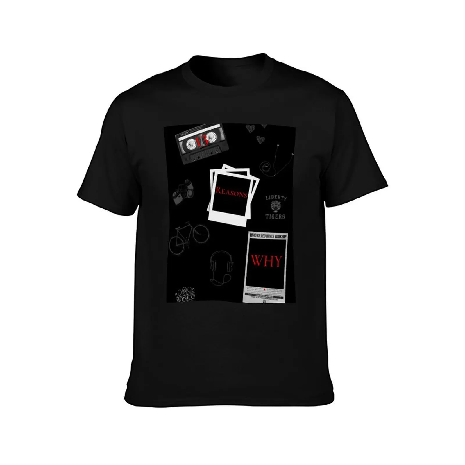 13 Reasons Why T-Shirt man t shirt cotton T-Shirt