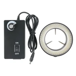 6500K 90V-240V Adjustable 144 LED Ring Light Lamp For Trinocular Microscope Digital Video Camera Industrial Stereo Microscope